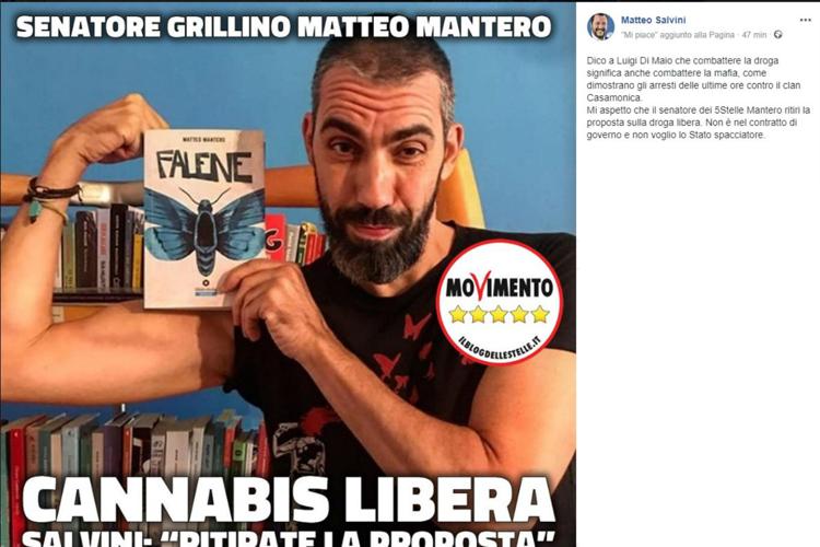 Pagina fb Matteo Salvini