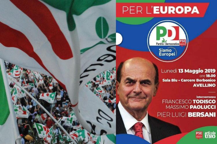 Bersani torna su manifesti con simbolo Pd