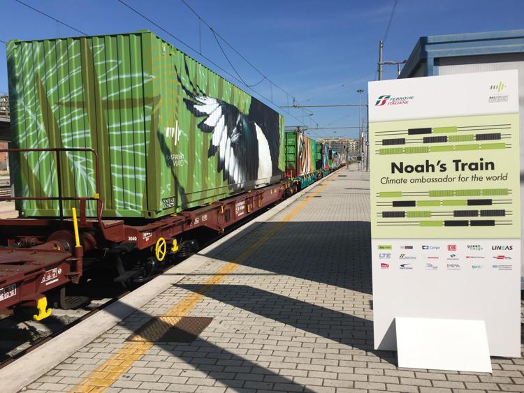 Sostenibilità: Noah's Train in Italia, tappa a stazione Roma Tiburtina