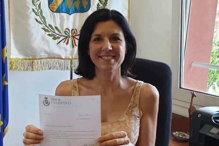 Nella foto Daniela Ballico, neoeletta sindaco di Ciampino
