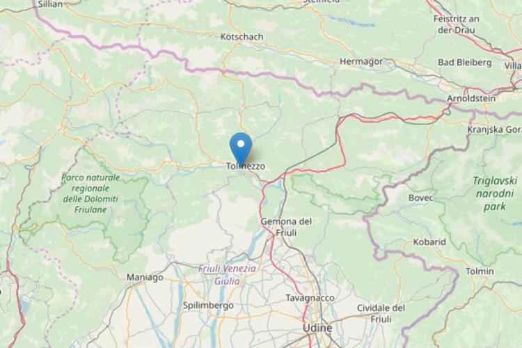 Scosse di terremoto in Friuli