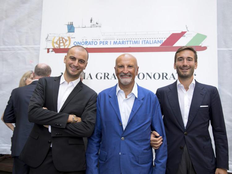 Da sinistra: Alessandro Onorato, Vincenzo Onorato, Achille Onorato