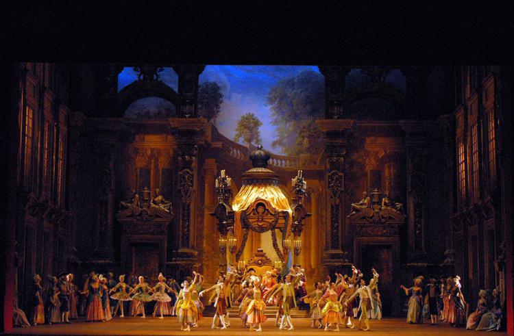 Una scena della 'Bella Addormentata' di Nureyev in cartellone alla Scala dal 26 giugno al 9 luglio - (foto Marco Brescia)