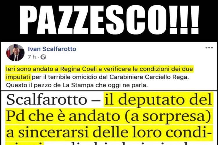 Il post di Matteo Salvini su Facebook