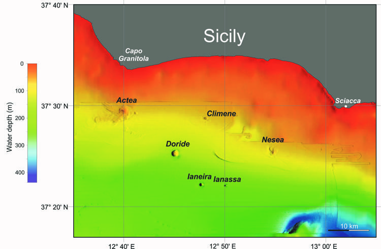 Ricerca: scoperti nuovi vulcani sottomarini a pochi km da coste Sicilia
