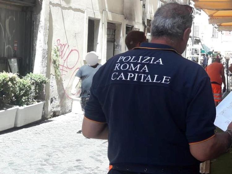 (Foto polizia locale Roma)