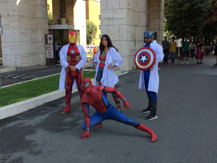 I supereroi in camice bianco alla Sapienza di Roma/Foto: Adnkronos Salute - Adnkronos Salute