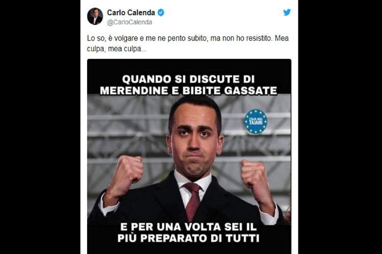 Il tweet di Carlo Calenda