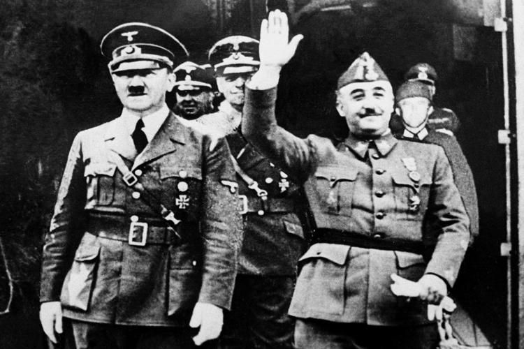 Francisco Franco con Adolf Hitler (Fotogramma)