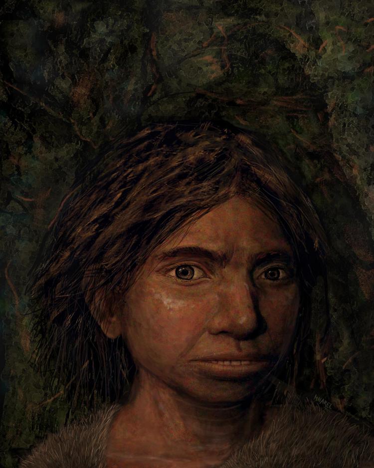Il ritratto di una giovane Denisovana/ Maayan Harel - Maayan Harel