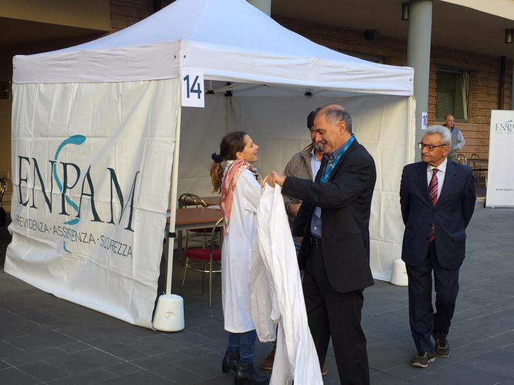 Salute: 'In piazza' per la prevenzione, progetto Enpam a Corte Conti Roma