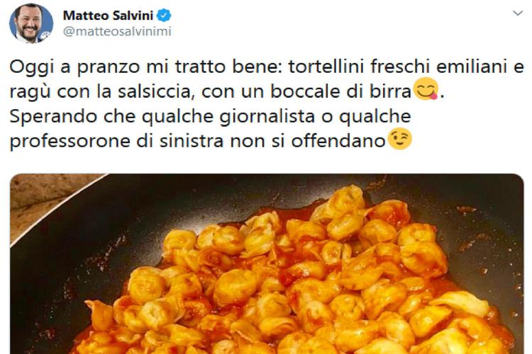 I tortellini 'indigesti', quando Salvini inciampò sul ragù