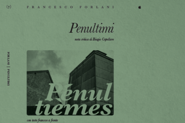 Libri: 'Penultimi', poesia e perfomance di Francesco Forlani