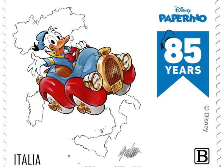 Fumetti: Paperino compie 85 anni e diventa un francobollo