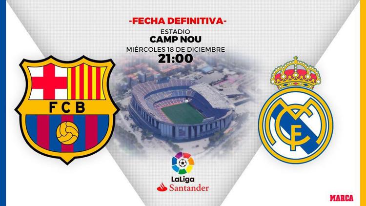 Calcio: decisa la data del Clasico, Real-Barça il 18 dicembre a Barcellona