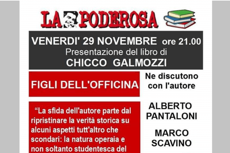 Galmozzi presenta libro, bufera su ex Prima Linea