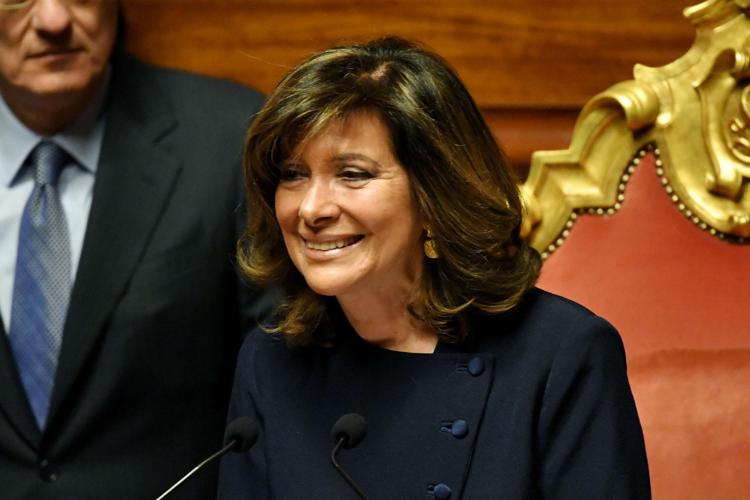 Il presidente del Senato Maria Elisabetta Alberti Casellati (Afp)