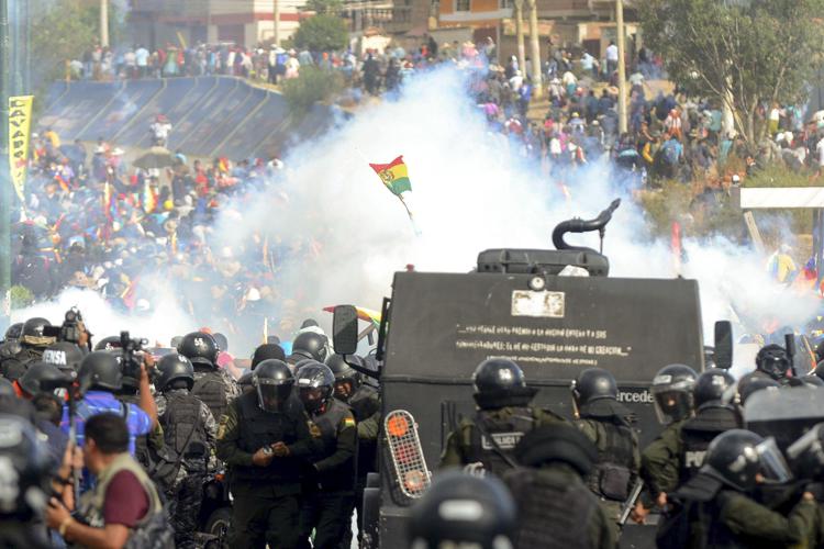 Un'immagine degli scontri a Sacaba (Foto AFP) - AFP