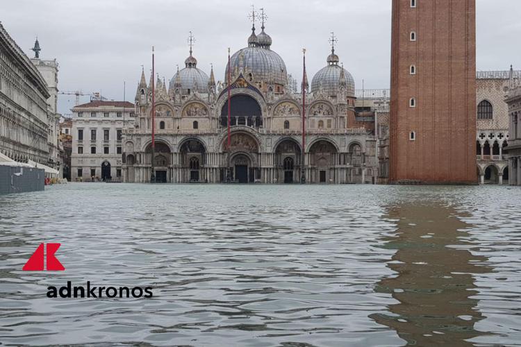 A Venezia ancora acqua alta