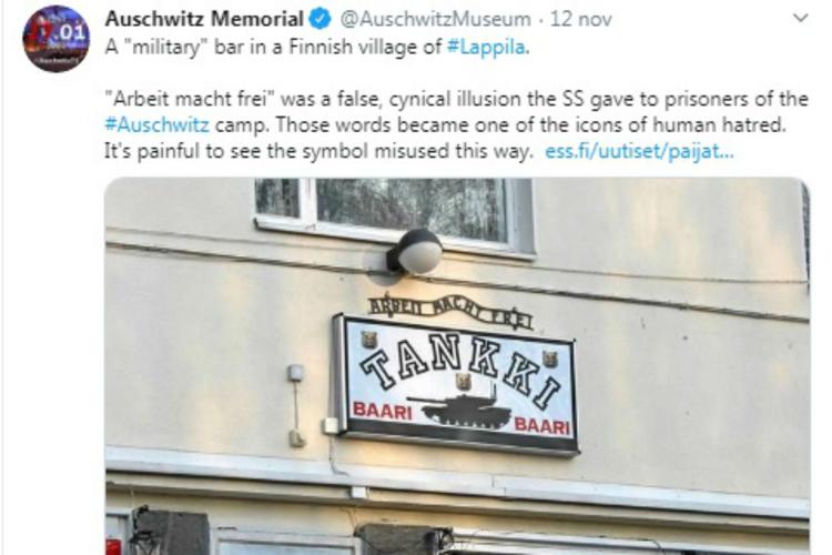 Finlandia, bar con scritta Auschwitz nell'insegna: è polemica