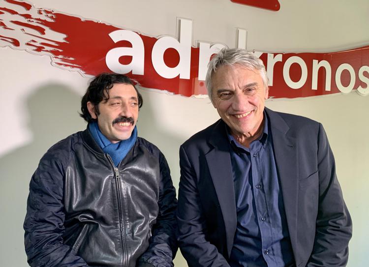 Mimmo Calopresti e Marcello Fonte (foto Adnkronos)