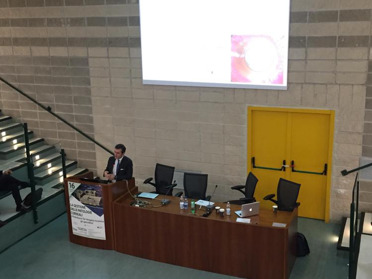 Francesco Aiello al convegno 'La gestione delle patologie corneali'