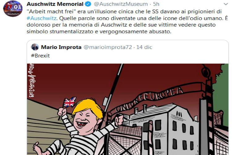 Dal profilo twitter dell'Auschwitz Memorial