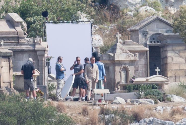 Daniel Craig sul set del film 'No Time to Die' a Matera (Foto IPA/Fotogramma)  - FOTOGRAMMA