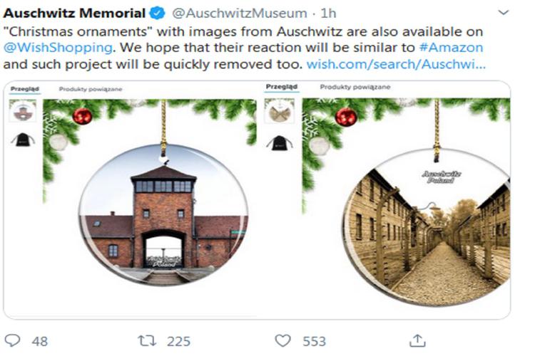 Natale, decorazioni con immagini Auschwitz: shock su Amazon