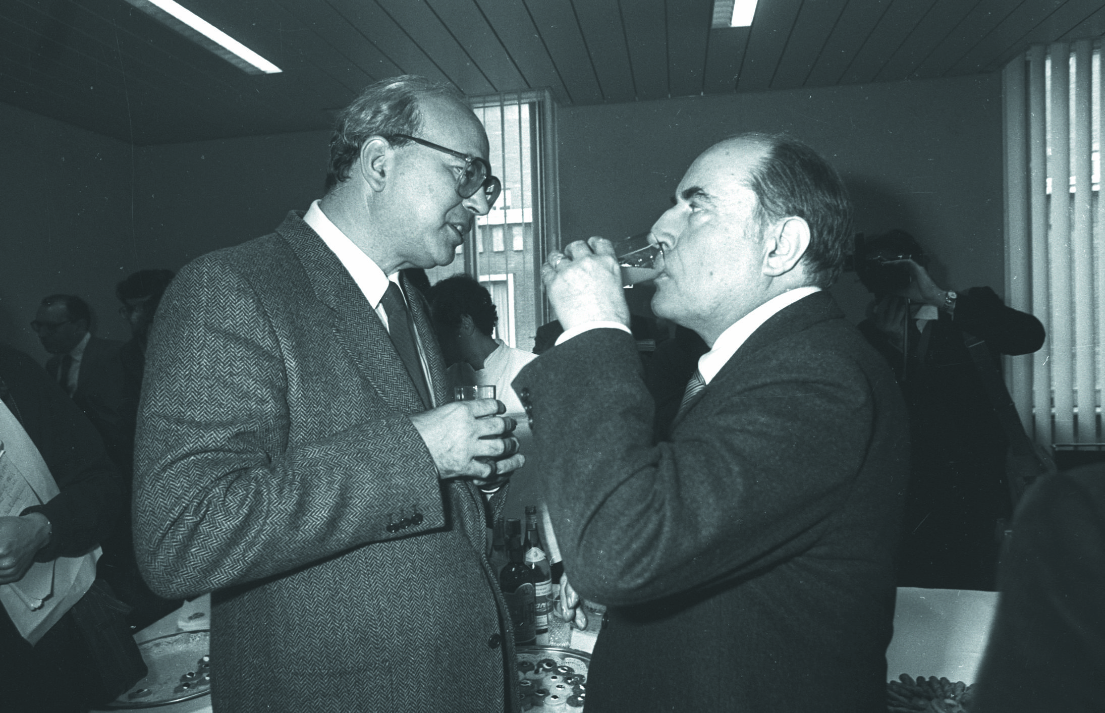 Con il presidente francese François Mitterrand