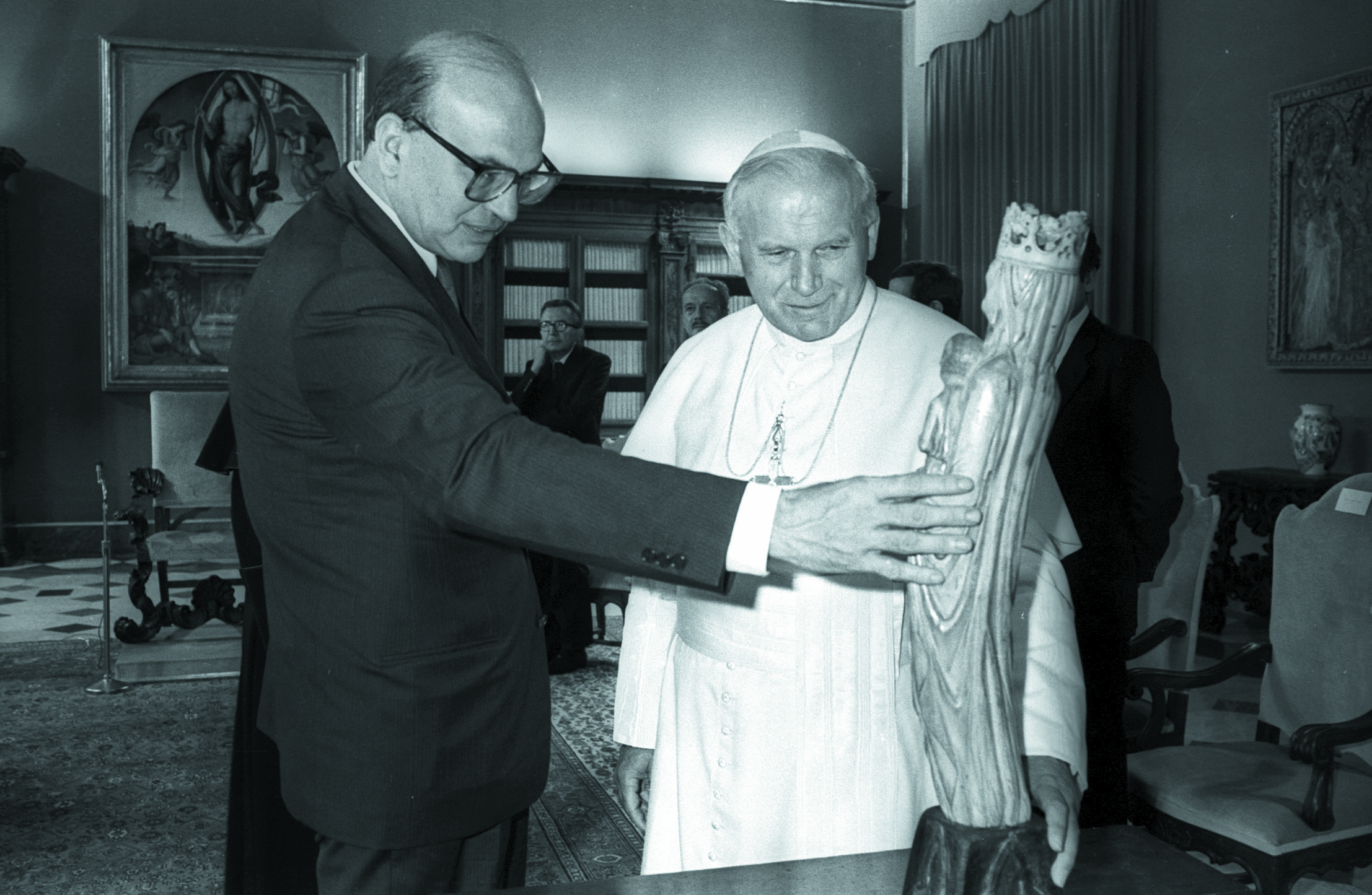 Con Giovanni Paolo II 