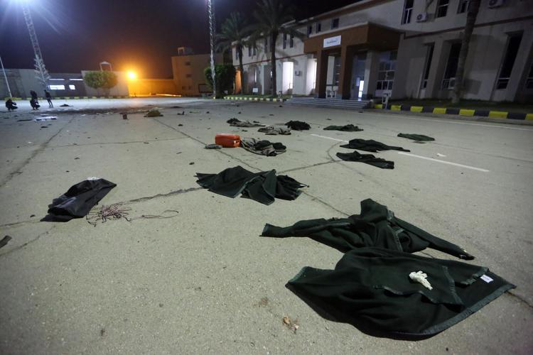 Il Collegio militare attaccato a Tripoli (AFP)