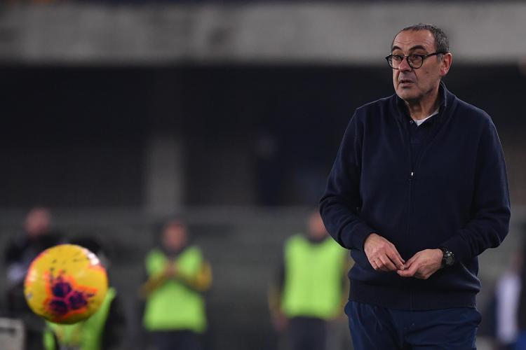 Il tecnico della Juventus, Maurizio Sarri - Afp