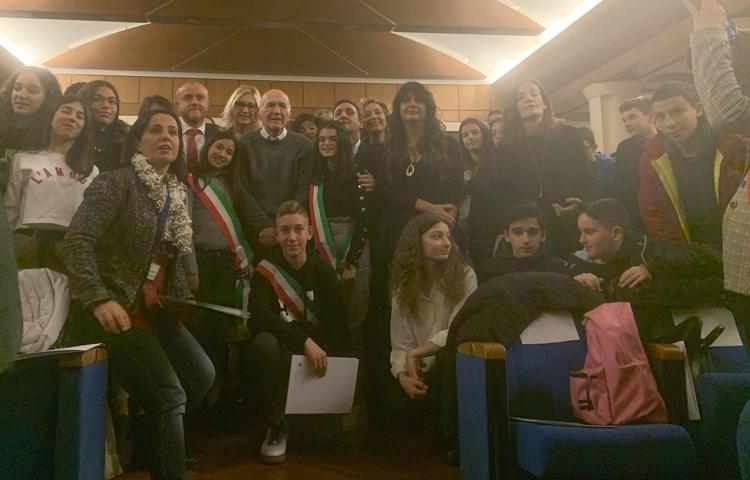 Sami Modiano tra gli studenti del Lazio 