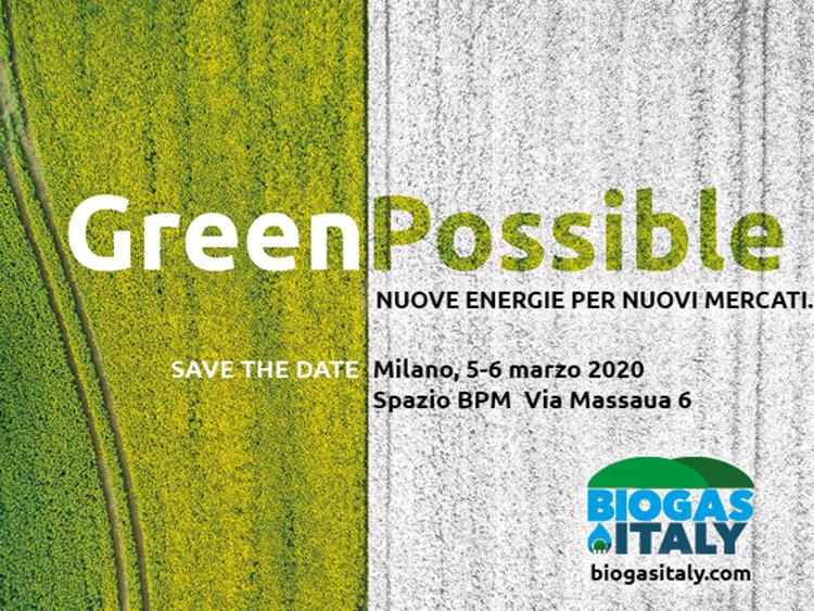 Sostenibilità: Biogas Italy 2020, il 5-6 marzo a Milano