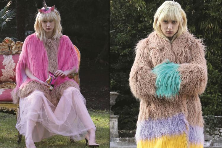 Moda: funny e multicolor le pellicce di Alabama Muse
