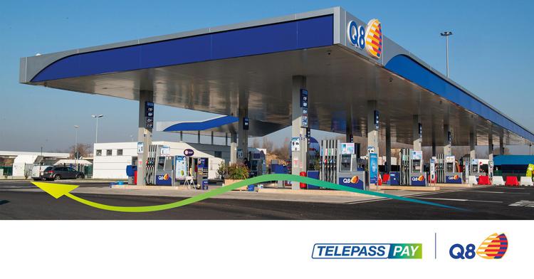 Telepass: attivo pagamento rifornimento carburante in stazioni servizio Q8