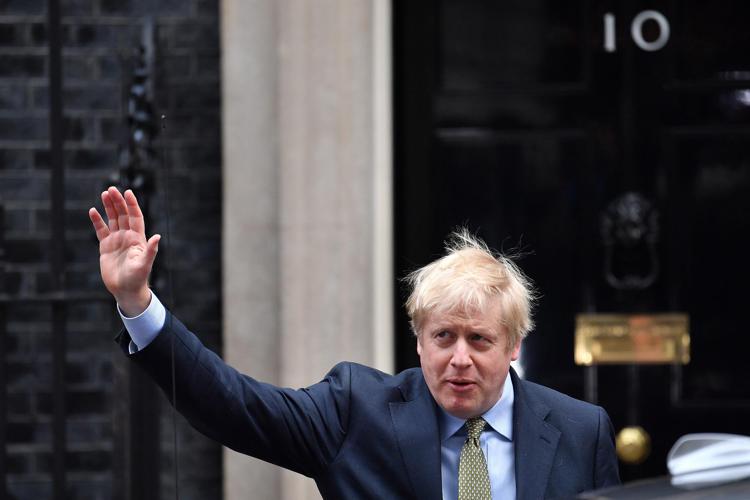 Boris Johnson a Downing Street (Afp)