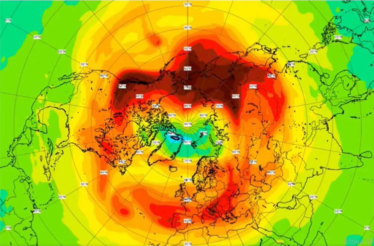 Clima: Copernicus, buco dell'ozono da record nell’Artico