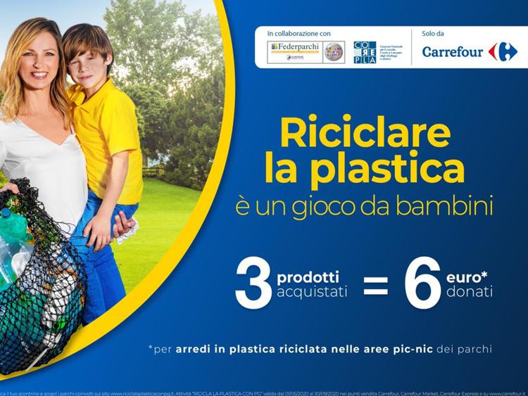 Sostenibilità: 'Riciclare la plastica è un gioco da bambini', campagna per i Parchi