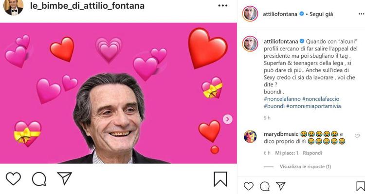 L'attore Attilio Fontana: 