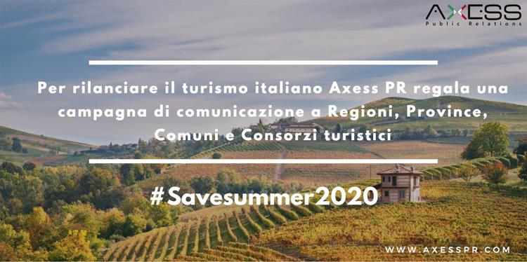 Turismo internazionale in  Italia: già persi quasi 10 miliardi di Euro e 35 milioni di visitatori. Axess PR lancia la campagna#savesummer2020