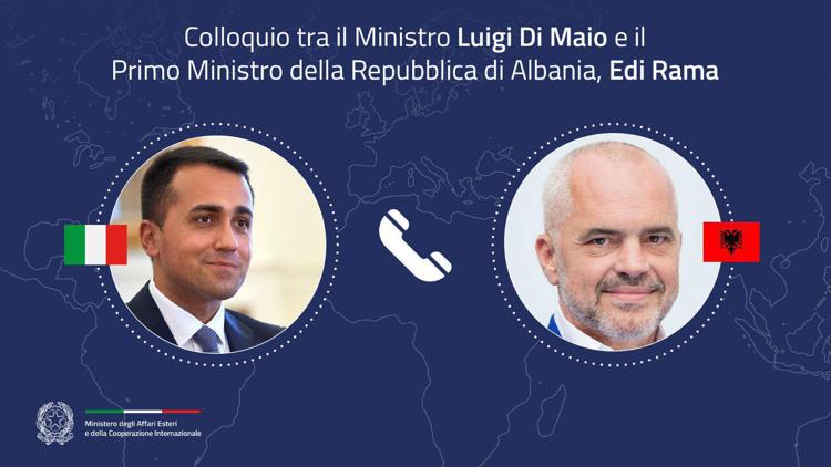 COVID-19, bilateral relations at centre of Di Maio, Rama talks
