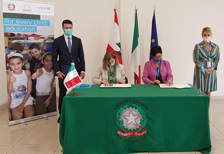 Italy signs €2mn agreement with UNICEF in Lebanon