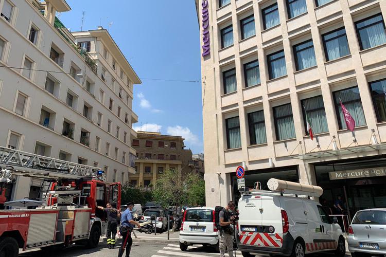 Esplosione in hotel a Roma, 