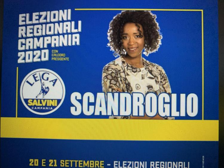 La candidata della Lega alle regionali in Campania (dalla pagina facebook di Cristine Mariam Scandroglio)