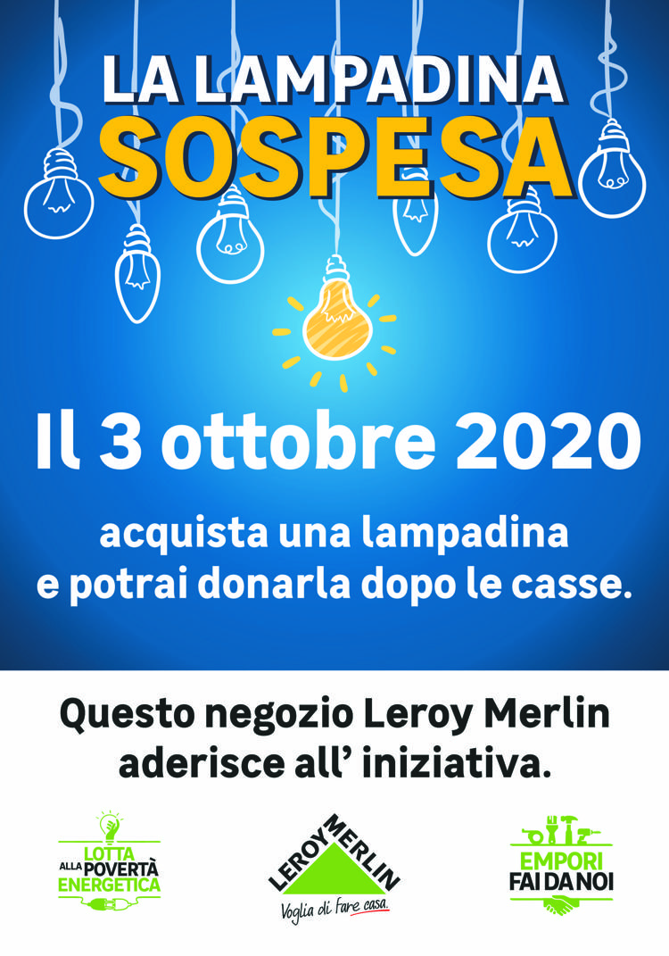 Sostenibilità: Leroy Merlin lancia l'iniziativa 'lampadina sospesa'
