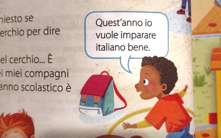 'Io vuole imparare italiano bene', social contro libro di scuola: 