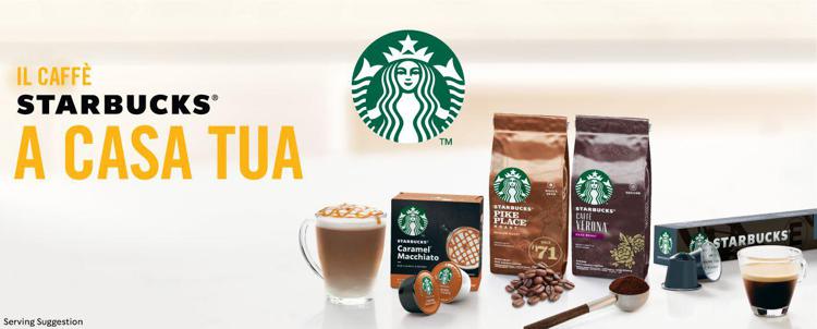 La nuova gamma di prodotti Starbucks® disponibile nei punti vendita e online per potersi preparare il proprio caffè Starbucks® preferito a casa