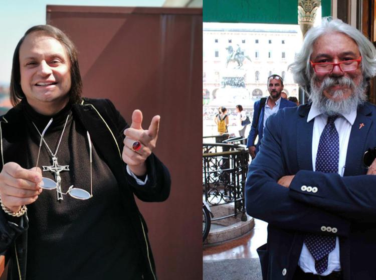 a sinistra il giornalista cattolico Maurizio Scandurra, a destra il professor Alessandro Meluzzi